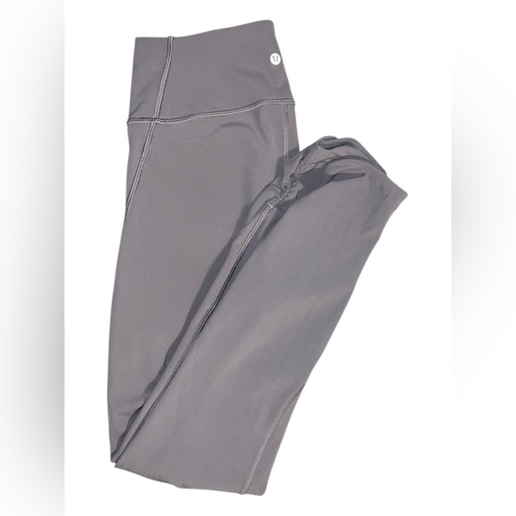 Lululemon Ruched Ankle Leggings – Gray Purple – Size 4 - Picture 1 of 3